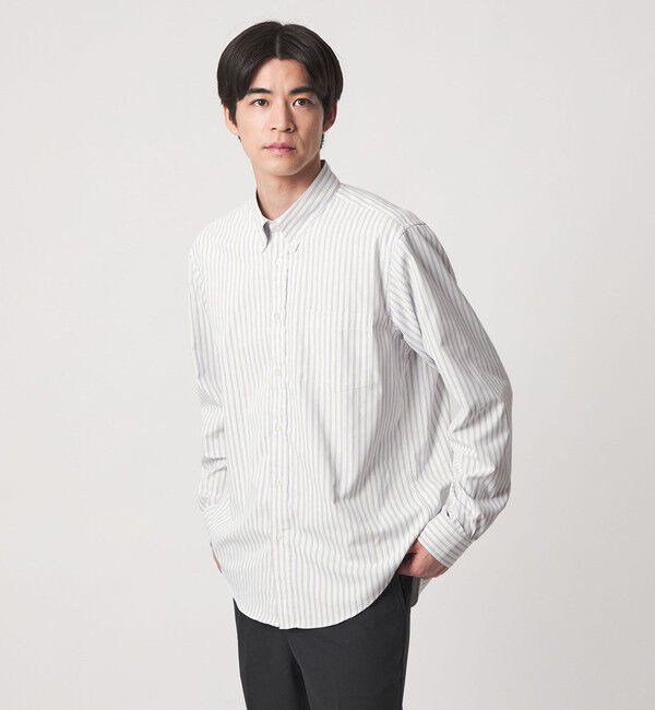 UNITED ARROWS green label relaxing「MULTI FUNCTION ピンオックス ボタンダウン 長袖シャツ -UVカット・吸水速乾・遮熱-」|シャツ・ブラウス|