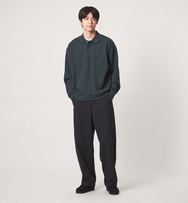 UNITED ARROWS green label relaxing「ワッフル 長袖 ポロシャツ」|ポロシャツ|