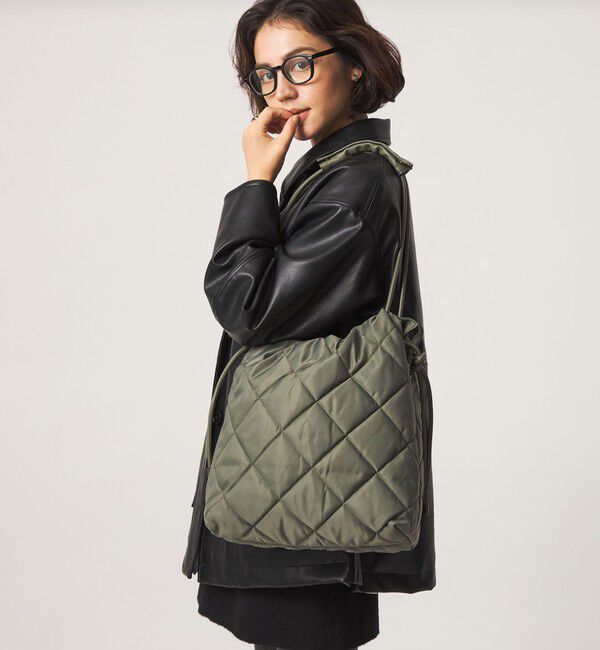 UNITED ARROWS green label relaxing「＜PARTE＞キルティング トートバッグ / ショルダーバッグ はっ水」|ショルダー・メッセンジャー|OLIVE