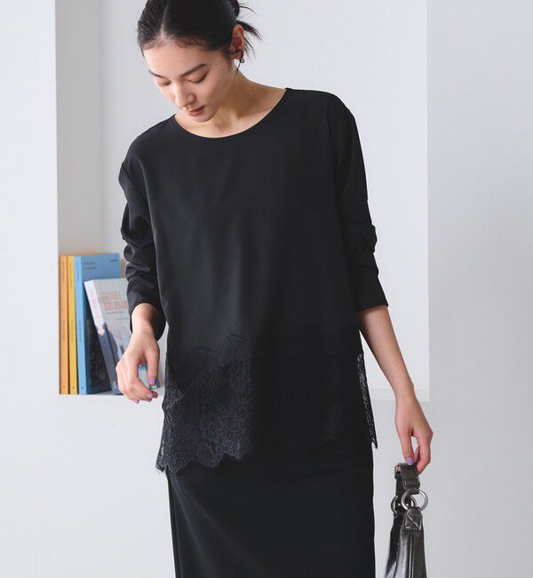 BEAUTY&YOUTH UNITED ARROWS「【WEB限定 Wardrobe DAILY MINIMAL】ヘムレース ブラウス ウォッシャブル」|シャツ・ブラウス|