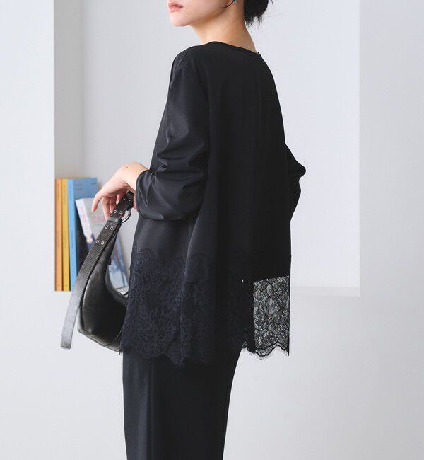 BEAUTY&YOUTH UNITED ARROWS「【WEB限定 Wardrobe DAILY MINIMAL】ヘムレース ブラウス ウォッシャブル」|シャツ・ブラウス|