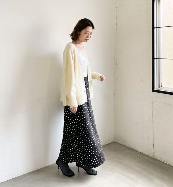 NOLLEY'S sophi「【一部WEB限定カラー】ウール混へアリーVネックカーディガン」|カーディガン|
