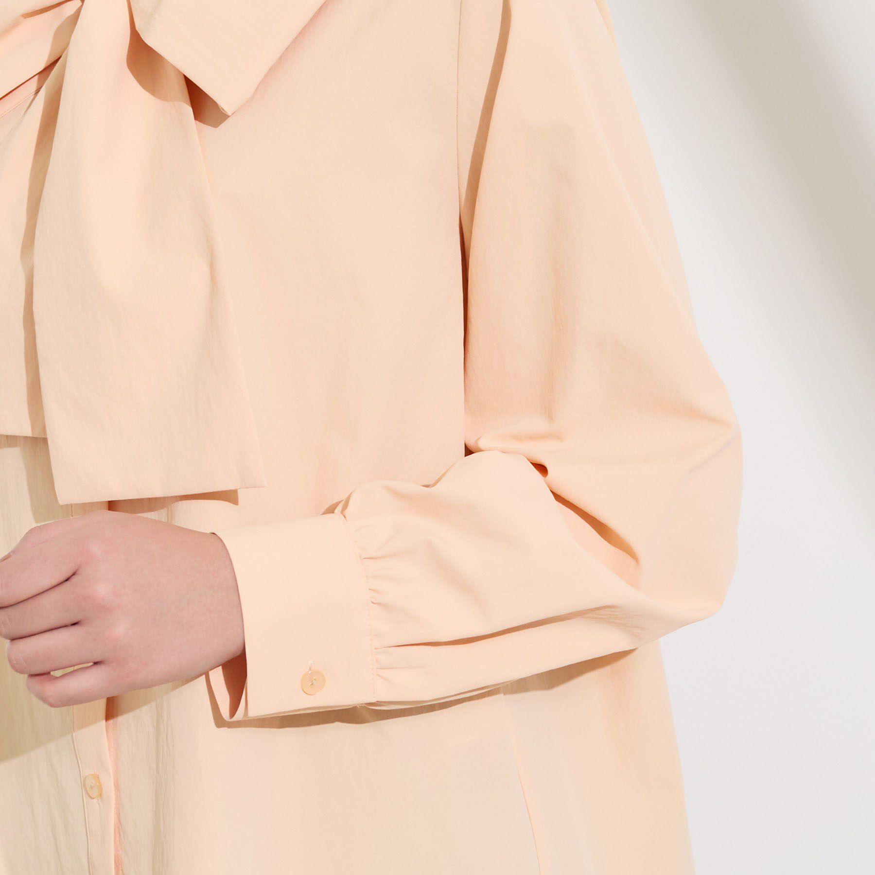 INDIVI「【ストレッチ◎】取外し可ボウタイシャツ」|シャツ・ブラウス|