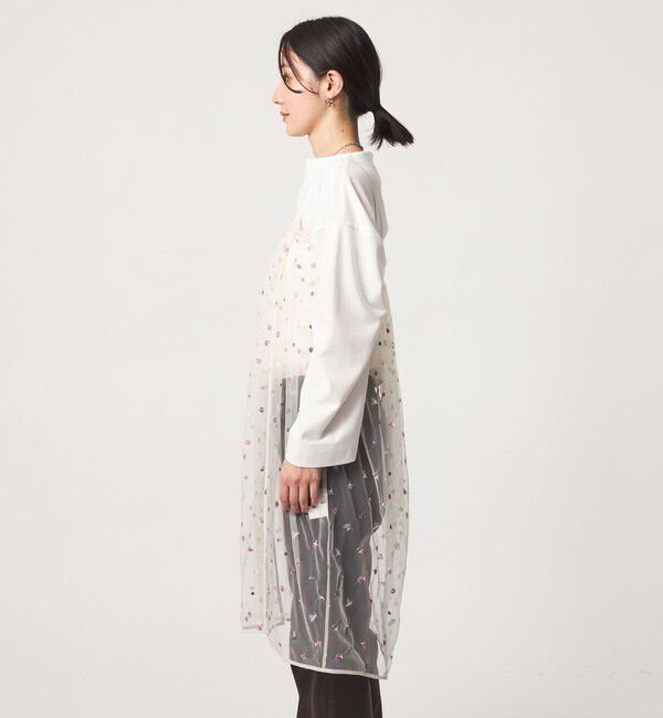 UNITED ARROWS green label relaxing「【WEB限定】＜at ease＞チュール シシュウ 2WAY スカート ワンピース」|その他|
