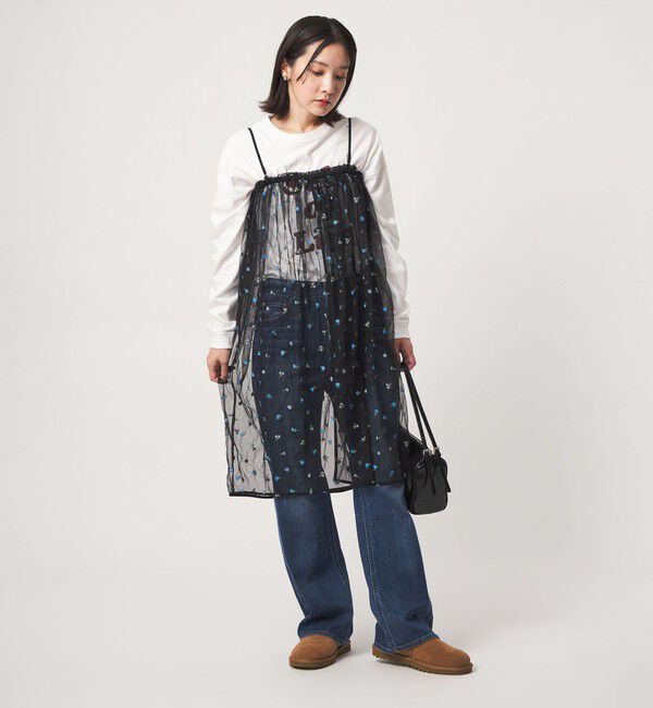 UNITED ARROWS green label relaxing「【WEB限定】＜at ease＞チュール シシュウ 2WAY スカート ワンピース」|その他|