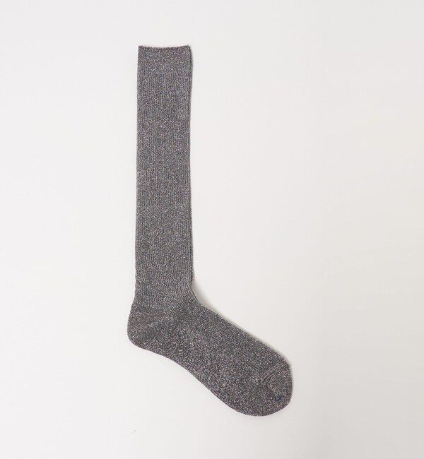 STEVEN ALAN「＜Steven Alan＞グリッター ハイ ソックス」|ソックス|MD.GRAY