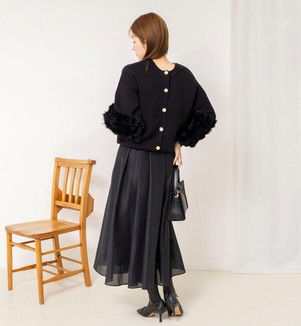 NOLLEY'S「【TORRAZZO DONNA/トラッゾドンナ】2WAY Rabbit Fur knit Top」|カーディガン|