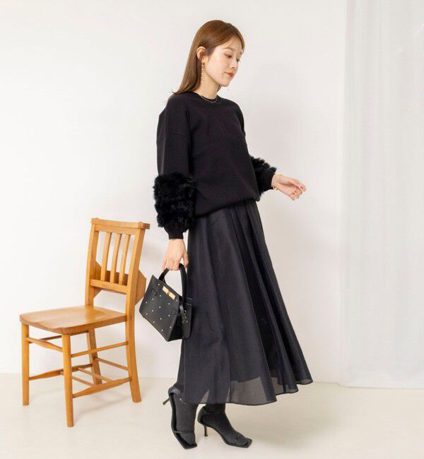 NOLLEY'S「【TORRAZZO DONNA/トラッゾドンナ】2WAY Rabbit Fur knit Top」|カーディガン|