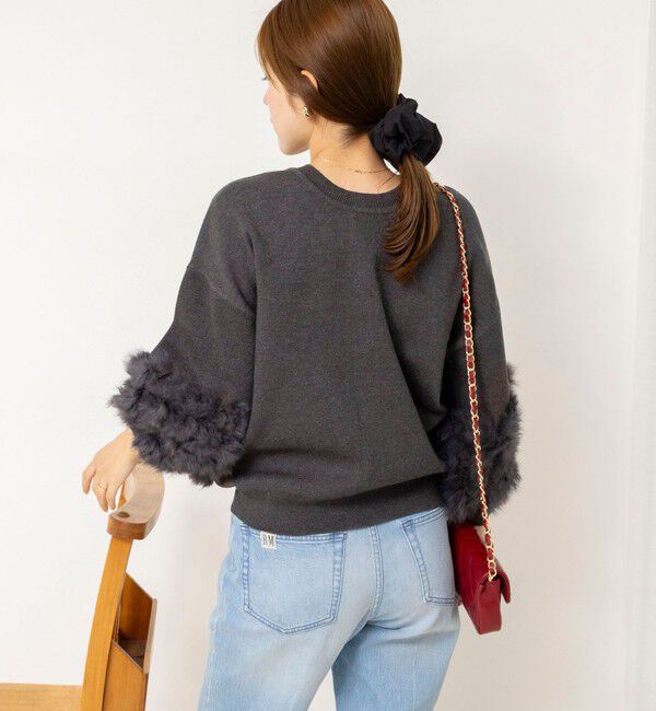NOLLEY'S「【TORRAZZO DONNA/トラッゾドンナ】2WAY Rabbit Fur knit Top」|カーディガン|
