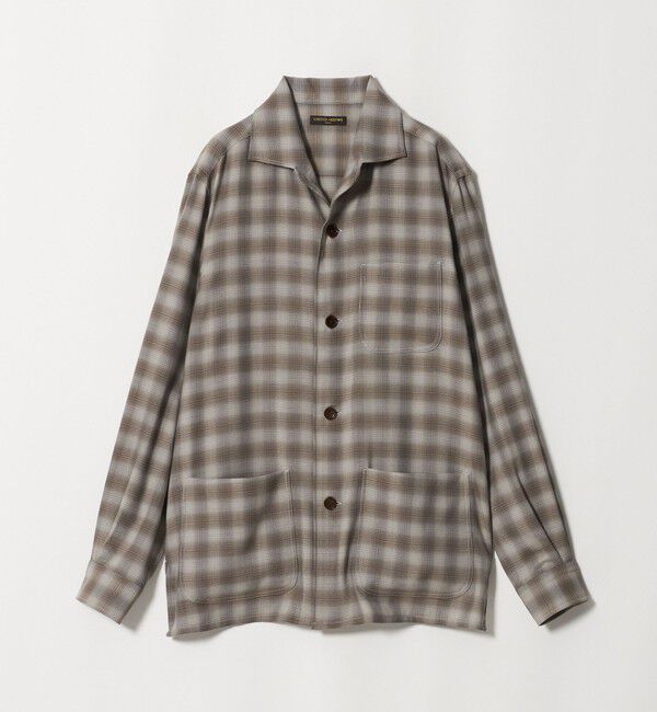 UNITED ARROWS「オンブレチェック シャツジャケット」|シャツ・ブラウス|