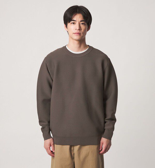 UNITED ARROWS green label relaxing「【WEB限定】ガーター編み クルーネック ニット」|ニット・セーター|