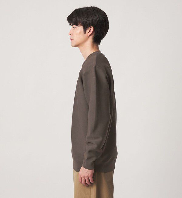 UNITED ARROWS green label relaxing「【WEB限定】ガーター編み クルーネック ニット」|ニット・セーター|