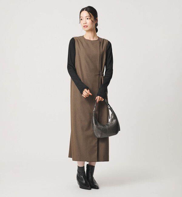 BEAUTY&YOUTH UNITED ARROWS「ポリエステルコットン テレコ チュール ドッキングプルオーバー」|Tシャツ・カットソー|