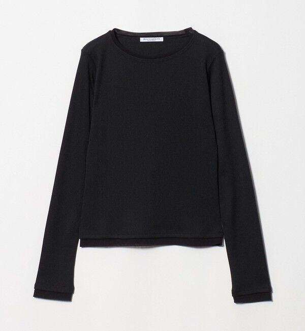BEAUTY&YOUTH UNITED ARROWS「ポリエステルコットン テレコ チュール ドッキングプルオーバー」|Tシャツ・カットソー|