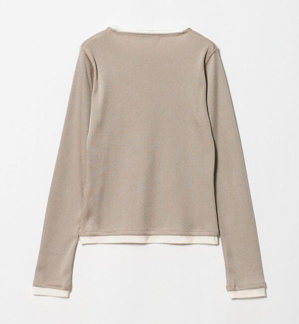 BEAUTY&YOUTH UNITED ARROWS「ポリエステルコットン テレコ チュール ドッキングプルオーバー」|Tシャツ・カットソー|