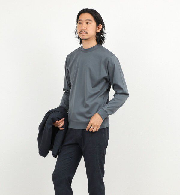 NOLLEY'S goodman「《ビジカジ対応》シルケットスムース クルーネック ドレスロンT 26AW」|Tシャツ・カットソー|