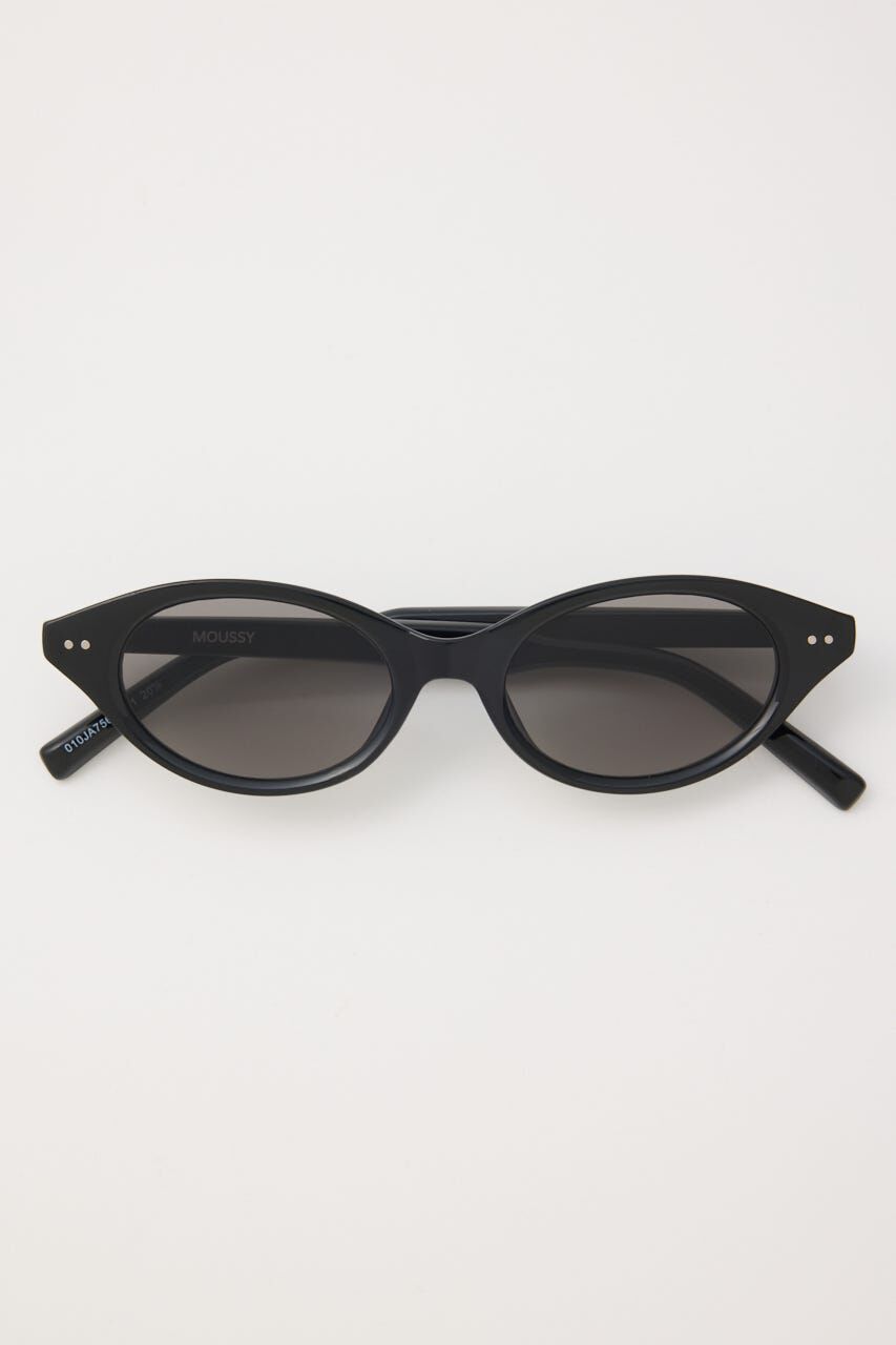 MOUSSY「SHARP OVAL アイウェアー」|メガネ|BLK