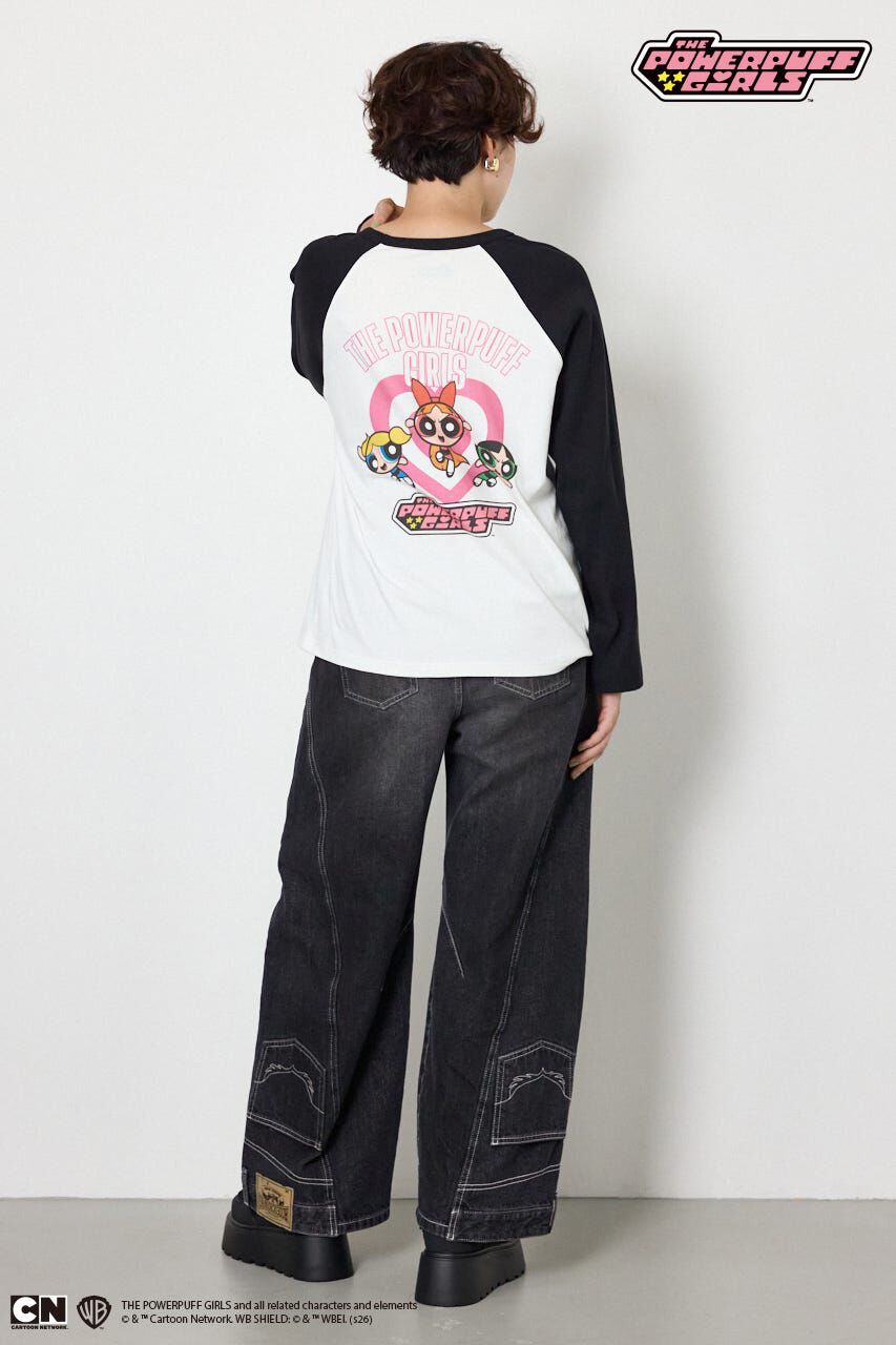 RODEO CROWNS「(パワーパフ ガールズ)ラグランロングスリーブTシャツ」|Tシャツ・カットソー|
