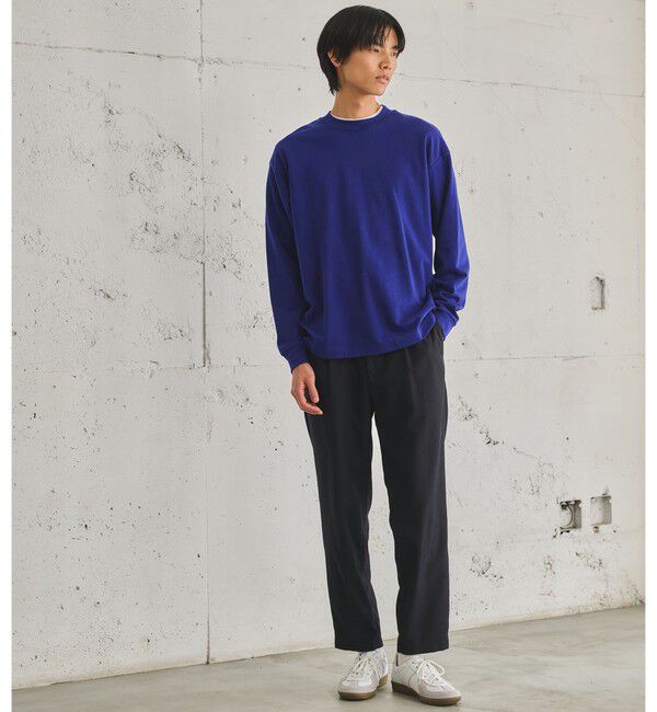 UNITED ARROWS green label relaxing「ハイゲージ モクロディ クルーネック 長袖 Tシャツ カットソー」|Tシャツ・カットソー|