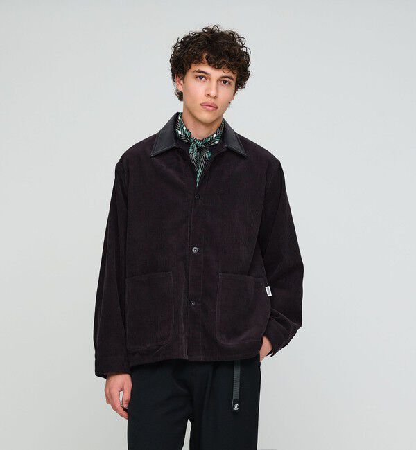 UNITED ARROWS green label relaxing「【別注】＜UNIVERSAL OVERALL＞GLR コーデュロイ カバーオール ジャケット」|ブルゾン・スタジャン|DK.GRAY