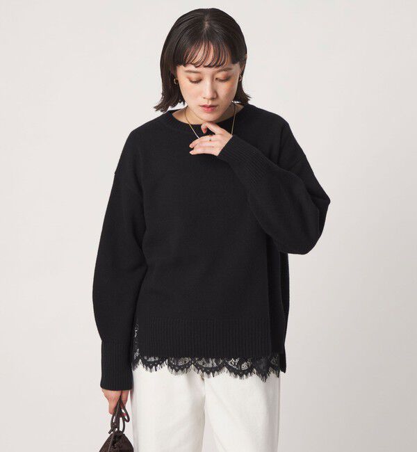 UNITED ARROWS green label relaxing「［size SHORTあり］SERENITY クルーネック プルオーバー ニット」|ニット・セーター|