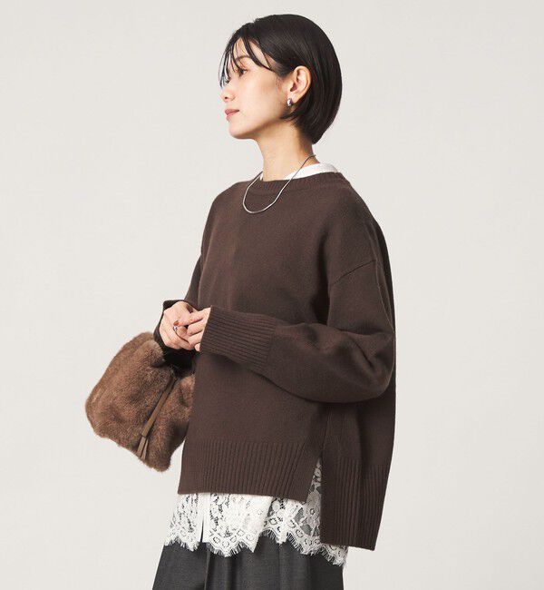 UNITED ARROWS green label relaxing「［size SHORTあり］SERENITY クルーネック プルオーバー ニット」|ニット・セーター|