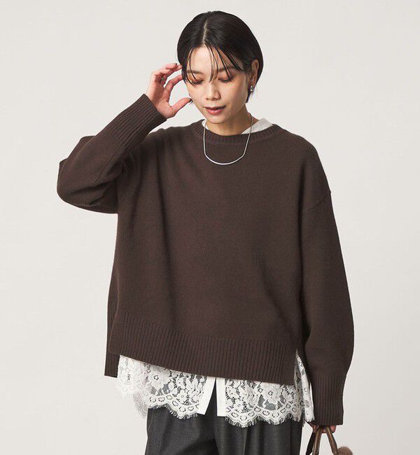 UNITED ARROWS green label relaxing「［size SHORTあり］SERENITY クルーネック プルオーバー ニット」|ニット・セーター|