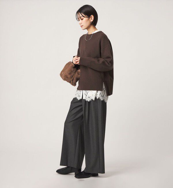 UNITED ARROWS green label relaxing「［size SHORTあり］SERENITY クルーネック プルオーバー ニット」|ニット・セーター|