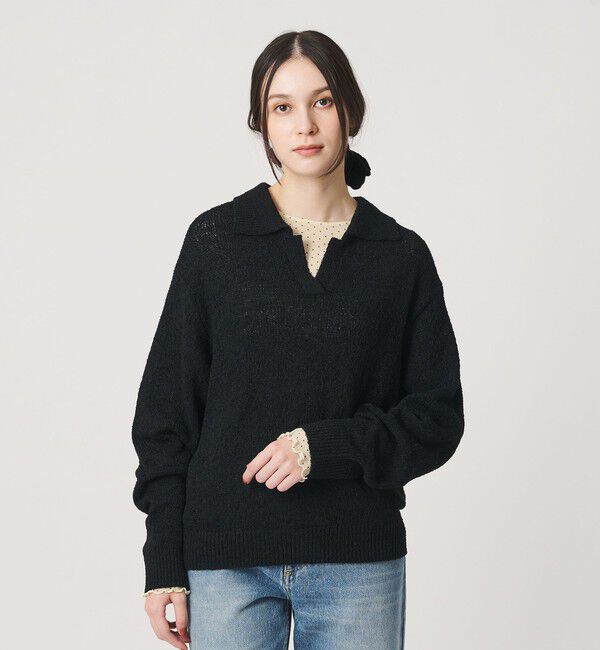 BEAUTY&YOUTH UNITED ARROWS「ドット チュール ロングスリーブ カットソー」|Tシャツ・カットソー|