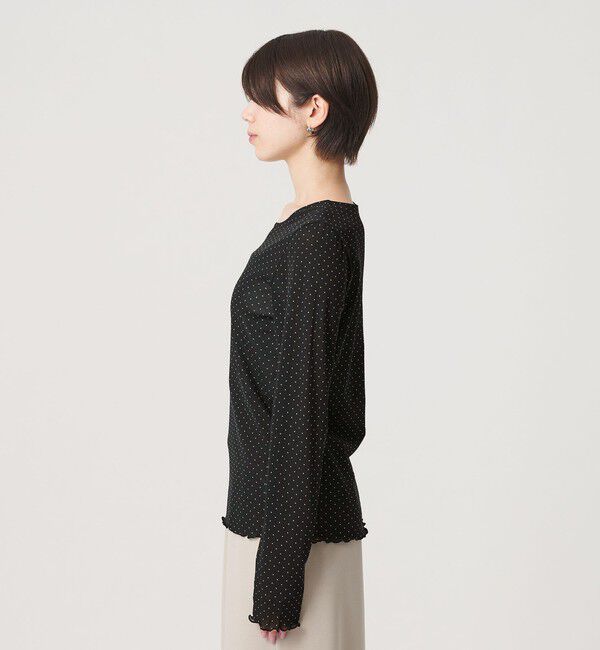 BEAUTY&YOUTH UNITED ARROWS「ドット チュール ロングスリーブ カットソー」|Tシャツ・カットソー|