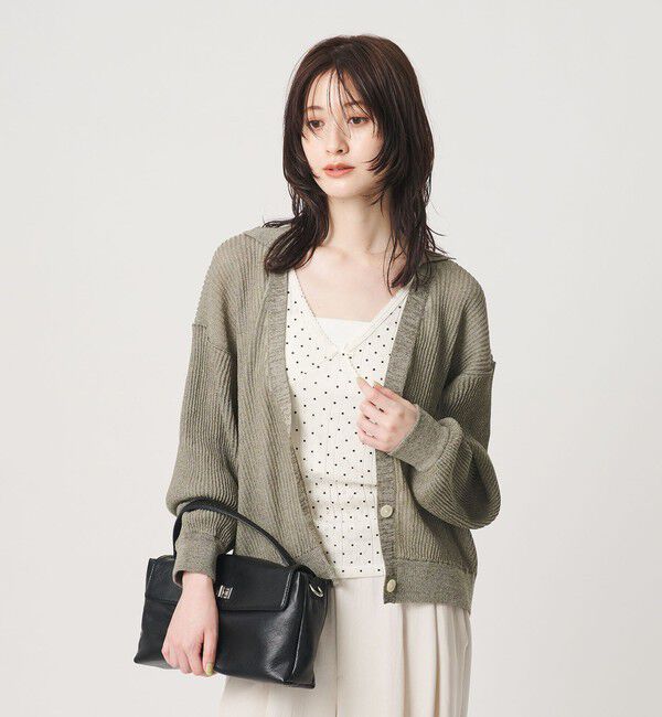 BEAUTY&YOUTH UNITED ARROWS「コットンポリエステル スキッパー カーディガン ウォッシャブル」|カーディガン|
