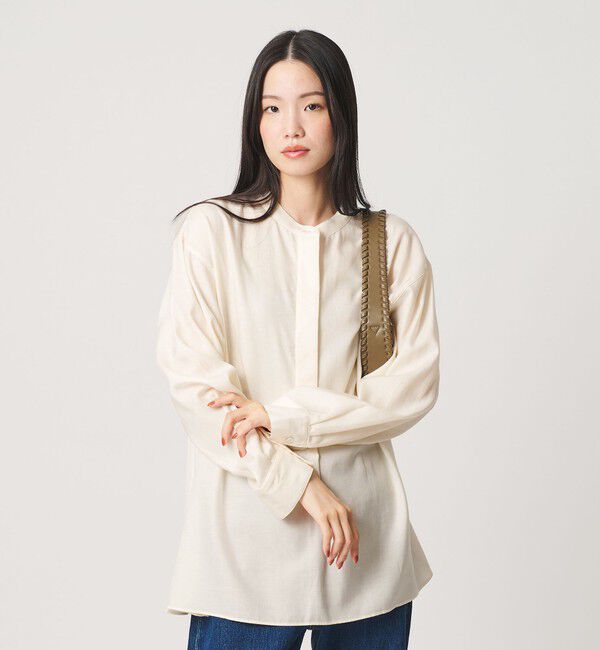 BEAUTY&YOUTH UNITED ARROWS「キュプラコットン スキッパー ブラウス」|シャツ・ブラウス|
