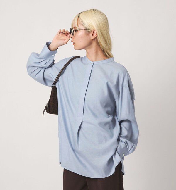 BEAUTY&YOUTH UNITED ARROWS「キュプラコットン スキッパー ブラウス」|シャツ・ブラウス|