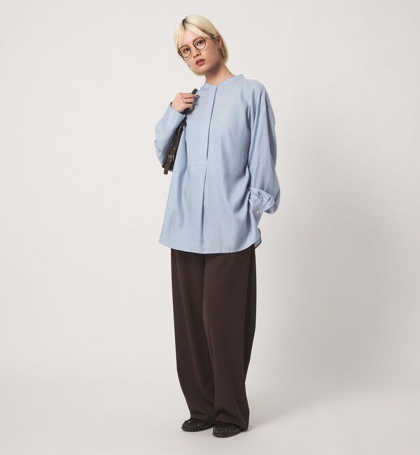 BEAUTY&YOUTH UNITED ARROWS「キュプラコットン スキッパー ブラウス」|シャツ・ブラウス|