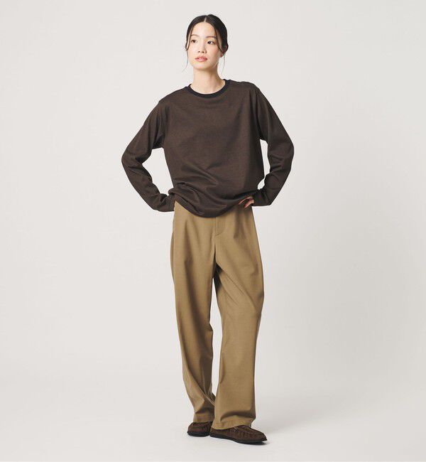 BEAUTY&YOUTH UNITED ARROWS「ソリッド＆ボーダー ロングスリーブ Tシャツ」|Tシャツ・カットソー|