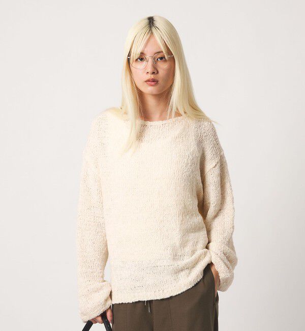 BEAUTY&YOUTH UNITED ARROWS「テープヤーン ニットプルオーバー ウォッシャブル」|ニット・セーター|