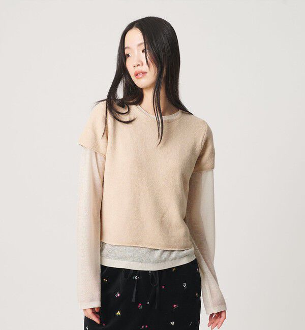 BEAUTY&YOUTH UNITED ARROWS「レイヤード セット ニットプルオーバー ウォッシャブル」|ニット・セーター|