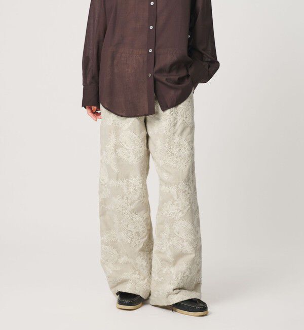BEAUTY&YOUTH UNITED ARROWS「ジャガード ペイズリー エンブロイダリー ドローストリングパンツ」|その他|