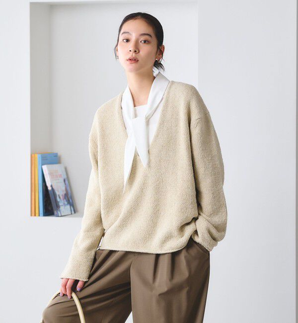 BEAUTY&YOUTH UNITED ARROWS「【WEB限定 Wardrobe DAILY MINIMAL】スカーフ ボウタイブラウス ウォッシャブル」|シャツ・ブラウス|