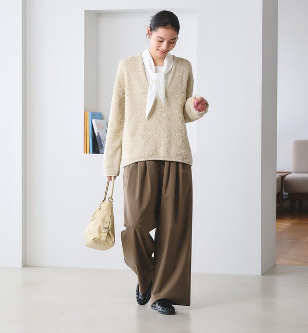 BEAUTY&YOUTH UNITED ARROWS「【WEB限定 Wardrobe DAILY MINIMAL】スカーフ ボウタイブラウス ウォッシャブル」|シャツ・ブラウス|