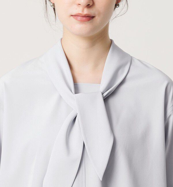 BEAUTY&YOUTH UNITED ARROWS「【WEB限定 Wardrobe DAILY MINIMAL】スカーフ ボウタイブラウス ウォッシャブル」|シャツ・ブラウス|