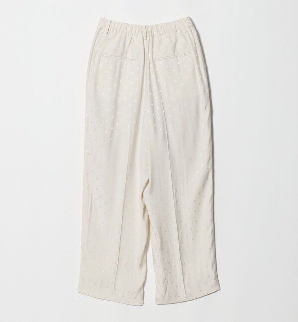BEAUTY&YOUTH UNITED ARROWS「レーヨン ドットジャガード タック バックゴムパンツ/オフホワイト」|その他|