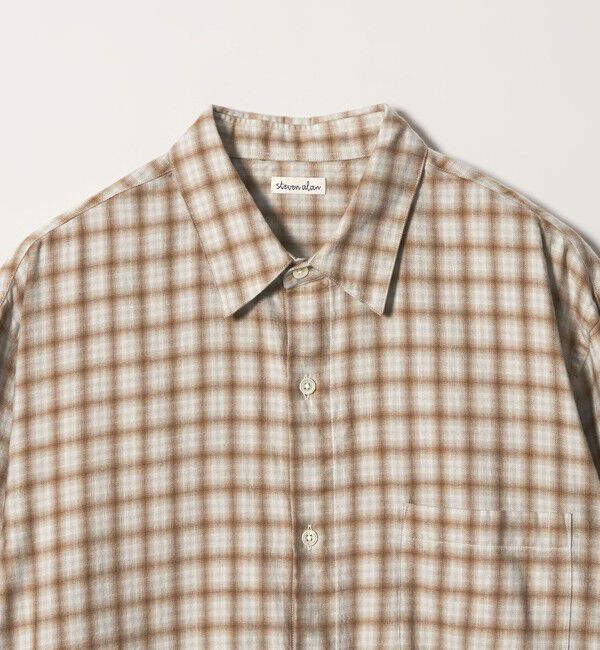 STEVEN ALAN「＜Steven Alan＞ ネル オンブレチェック レギュラーカラー シャツ LOOSE」|シャツ・ブラウス|