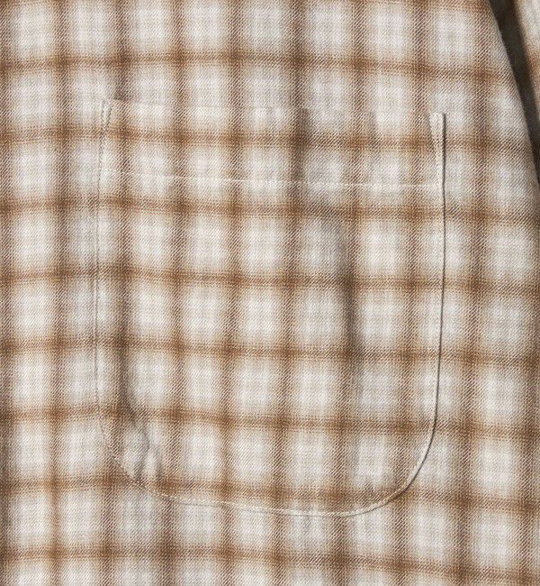STEVEN ALAN「＜Steven Alan＞ ネル オンブレチェック レギュラーカラー シャツ LOOSE」|シャツ・ブラウス|