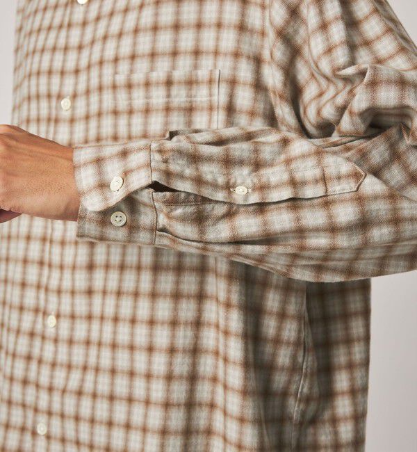 STEVEN ALAN「＜Steven Alan＞ ネル オンブレチェック レギュラーカラー シャツ LOOSE」|シャツ・ブラウス|