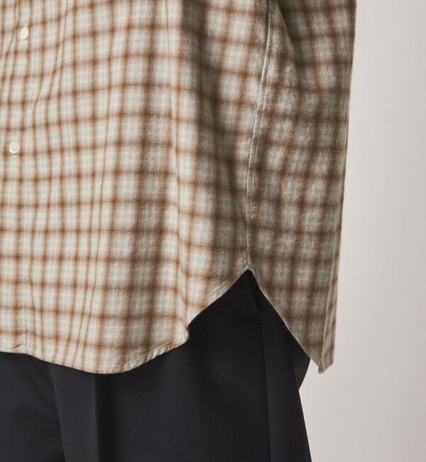 STEVEN ALAN「＜Steven Alan＞ ネル オンブレチェック レギュラーカラー シャツ LOOSE」|シャツ・ブラウス|