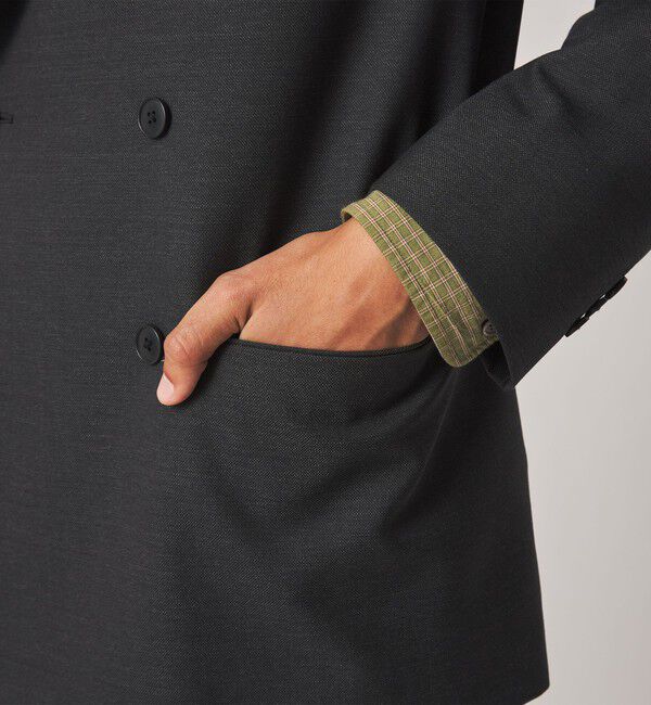 STEVEN ALAN「＜Steven Alan＞ マットピケ ダブルブレステッド 6B ジャケット」|テーラードジャケット|