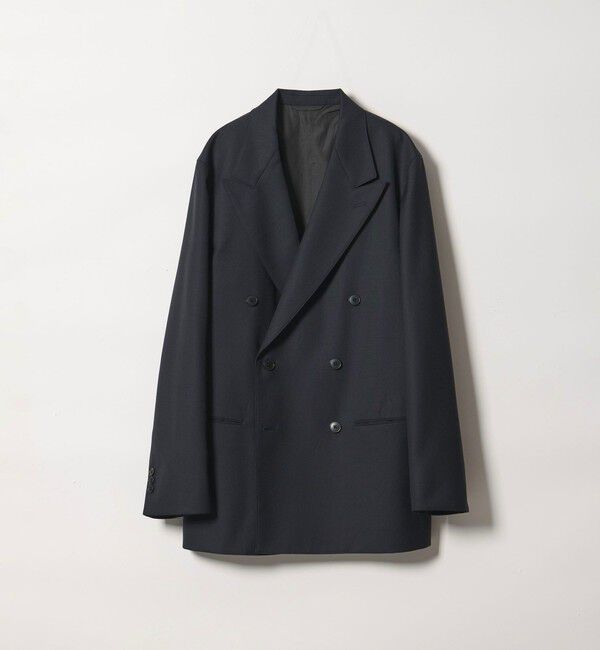 STEVEN ALAN「＜Steven Alan＞ マットピケ ダブルブレステッド 6B ジャケット」|テーラードジャケット|NAVY