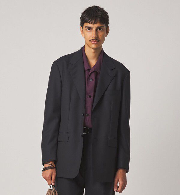 STEVEN ALAN「＜Steven Alan＞ マットピケ シングルブレステッド 2B ジャケット」|テーラードジャケット|