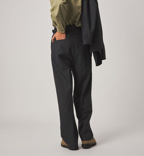 STEVEN ALAN「＜Steven Alan＞ マットピケ イン ツープリーツ ドレス トラウザーズ II」|スラックス|